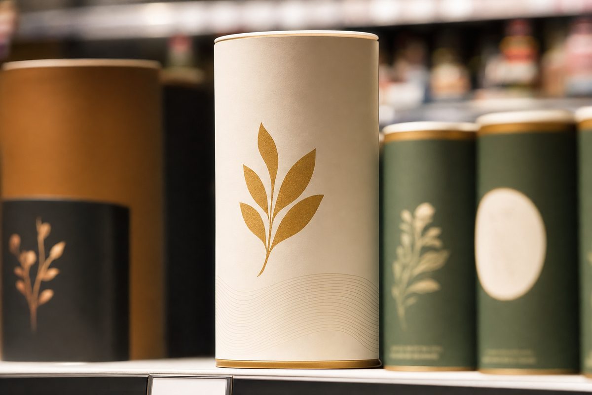 Unique selling proposition example - premium product standing out on crowded retail shelf
