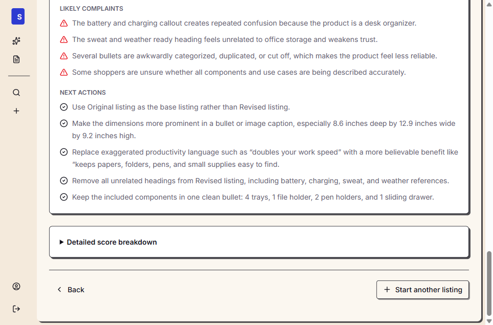 Next actions recommendations from Saucery